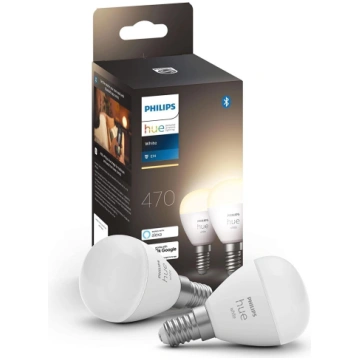 Philips Hue White E14 - LED lampas komplekts, silt