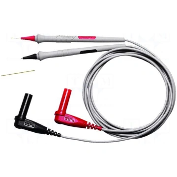 Test leads | Inom: 3A | Len: 1m | insulated | blac