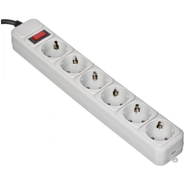 Gembird SPG6-B-10C Surge protector, 6 Schuko socke