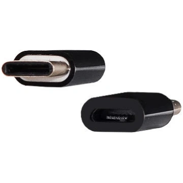 Micro USB to USB Type C Small Adapter , Black | Ad