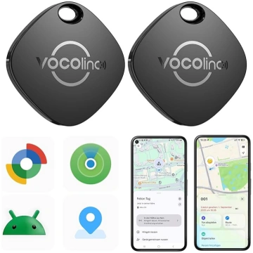 VOCOlinc Android Tag 2er Pack, Smart Key Finder Tr
