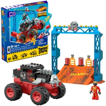 Mega Hot Wheels Monster Trucks Bone Shaker sztuczk