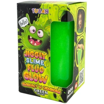 Slaims Tuban Jiggly Slime Fluo Glow, zaļa krās., 4