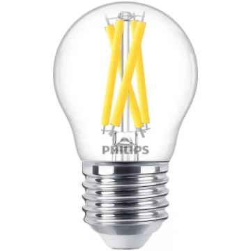 Philips Filament LED sveces formas spuldze P45 E27