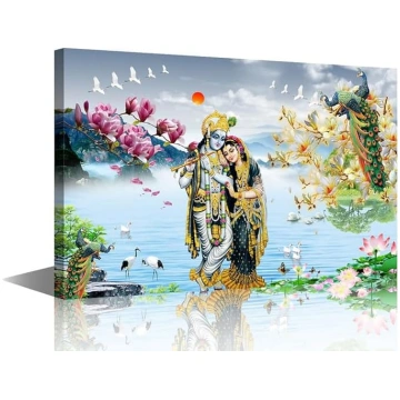 TISHIRON Mājas Dekorācijas Radha Krishna Sienas bi