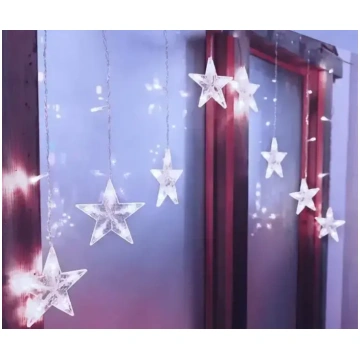 Goodbuy Gaismas aizkars 136 LED | Zvaigznes | auks