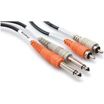 Hosa Technology 2 x RCA/2 x TS audio cable 4 m 2 x