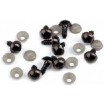 Plastmasas dzīvnieku actiņas, saspiežamas, D=8mm t