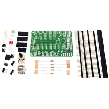 Dev.kit: Arduino; prototype board; Comp: ATMEGA32U