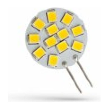 Spectrum LED G4 12V 1.2W 12 LED WW 20mm LED spuldz