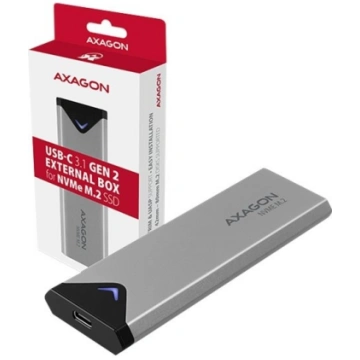 AXAGON External SuperSpeed+ USB-C metal box for M.