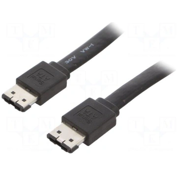 Cable: SATA | SATA plug,both sides | 0.5m | flat,S