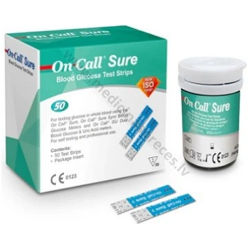 On Call® Sure Glucose teststrēmeles