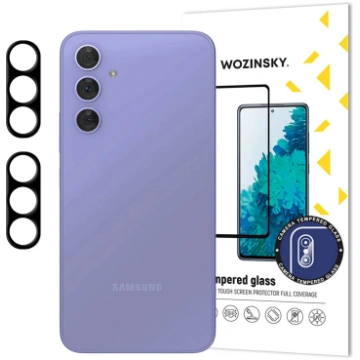 Black Wozinsky Full Camera Glass for Samsung Galax