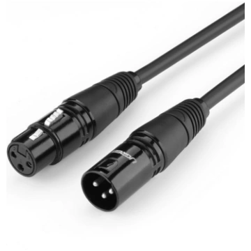 Audio pagarinātājs XLR mikrofonam, 2m, melns UGREE