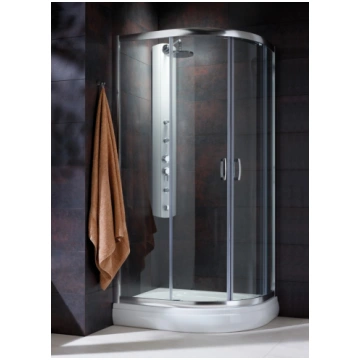 Radaway Premium PLUS E 80x90 Dušas kabīne pusapaļa