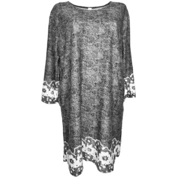 Tunika sievietēm Kinga, pelēka/balta, XXXXL/XXXXXL