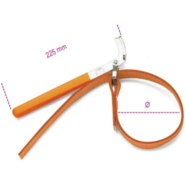 Eļļas filtra siksnas atslēga 240 mm, Beta Tools 14