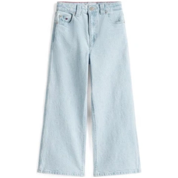 Kids' Mabel Cotton Mix Wide Leg Jeans