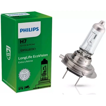 Halogēna spuldze PHILIPS LongLife EcoVision H7 12V