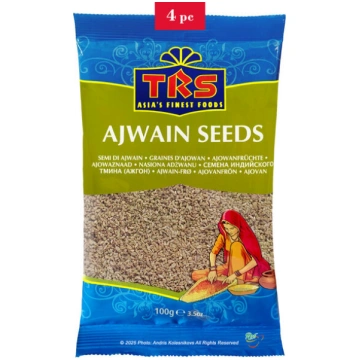 Ajvaina Ajwain sēklas, TRS, 4x100g