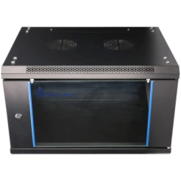 Extralink Rackmount cabinet 6U 600x450 Black wall 