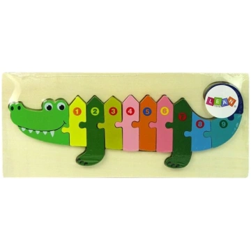 Koka puzle Krokodils Lean Toys