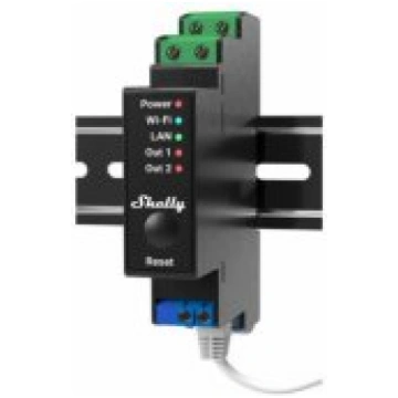 Shelly Pro 2PM 25A Black aksesuārs PRO2PM-SHELLY