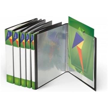 Folder with sleeves Forpus (20) A4, Black FO22411