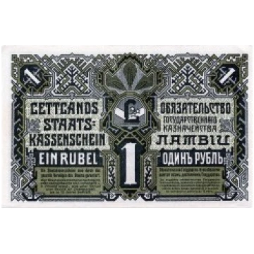 Latvia 1 RUBLIS from 1919 Banknote P-2b