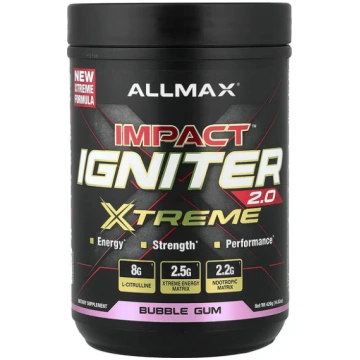 ALLMAX, Impact™ Igniter Xtreme 2.0, Bubble Gum, 14