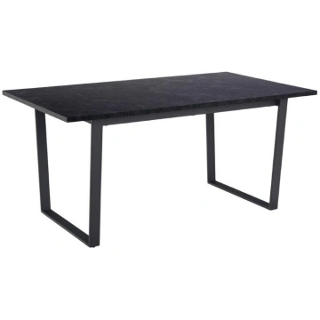 Ēdamgalds 160x90xH74cm, marmora melns Home4You