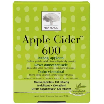 NEW NORDIC Apple Cider 600 tabletes N60