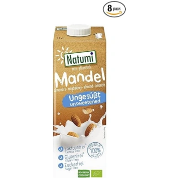 Natumi bioloģiskais mandeles dzēriens bez cukura, 