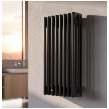 4 kolonnu horizontāls radiators 500 x 380 mm, krās