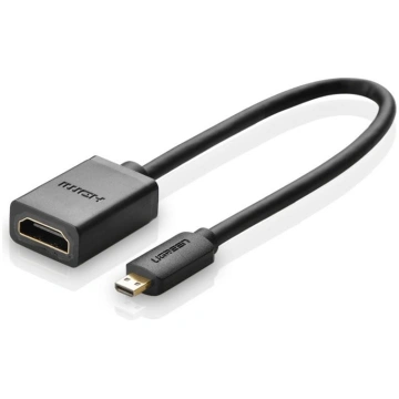 HDMI uz micro HDMI adaptera kabelis 20cm melns UGR