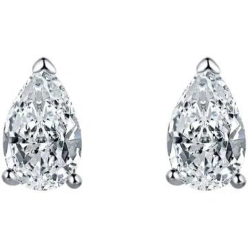 Pear Diamond Studs Confetti by J/A