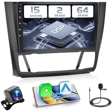 Hikity 2 + 64 GB Android 15 Auto radio BMW Series 