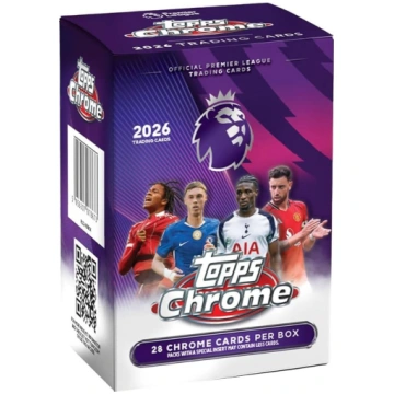 Topps Chrome Premier League 2026 futbola vērtīgo k