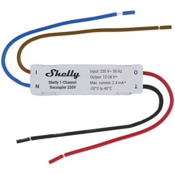 Shelly 1 kanāla atdalītājs 230 V – Shelly 1-Channe