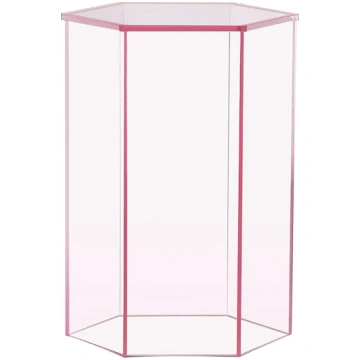 Acrylic Display Stand Side Table Display Case (16"