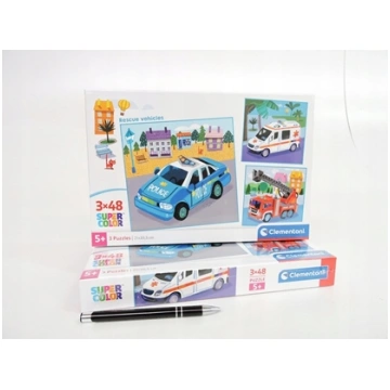 Clementoni Puzzle Super Color Pojazdy ratownicze 3