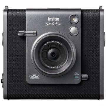 Fuji Instax Wide Evo, melna - Momentfoto kamera, 4