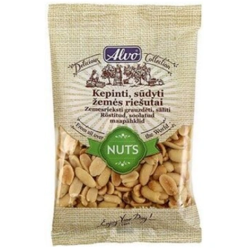 Grauzdēti zemesrieksti, sālīti, 200 g Alvo