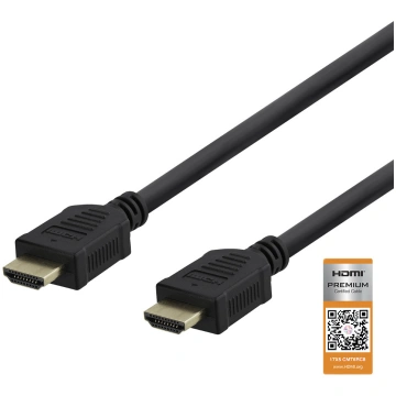 DELTACO Premium High Speed HDMI kabelis, 4K@60Hz,