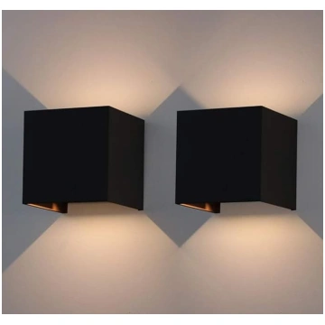 Klighten 2 LED sienas lampa ar regulējamu gaismas 
