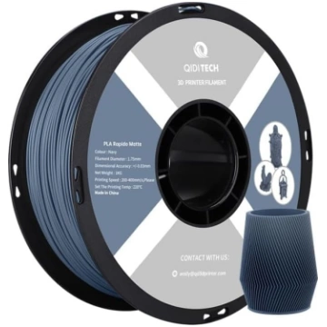 QIDI TECH Matēts PLA Rapido filaments 1,75 mm, PLA