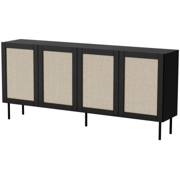 Kumode Cama Meble Juta 301151, melna krās., 90 cm 