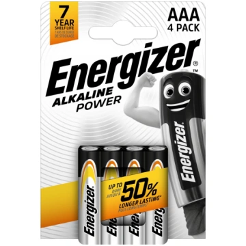 ENERGIZER SĀRMAINAS POWER AAA LR03 BATERIJAS 4 GAB