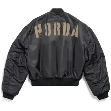 Horda Bomb Military Green Bomber Jacket - L / Nero